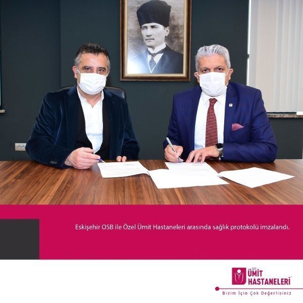 Eskişehir OSB ile Özel Ümit Hastaneleri arasında sağlık protokolü imzalandı. Eskişehir OSB ile Özel Ümit Hastaneleri arasında sağlık protokolü imzalandı.