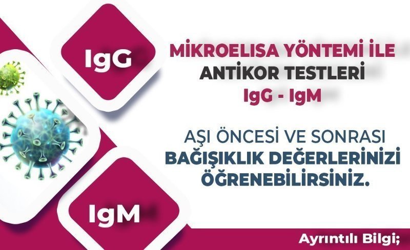 MİCROELİSA YÖNTEMİYLE ANTİKOR TESTLERİ ÖZEL ÜMİT’TE MİCROELİSA YÖNTEMİYLE ANTİKOR TESTLERİ ÖZEL ÜMİT’TE