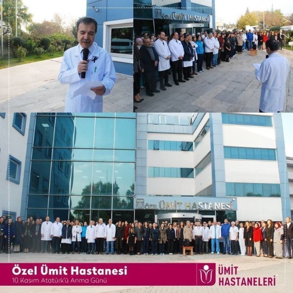 Özel Ümit Hastaneleri Ata’sını unutmadı Özel Ümit Hastaneleri Ata’sını unutmadı