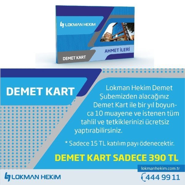 Demet Kart ile Sağlığınız Güvence Altında Demet Kart ile Sağlığınız Güvence Altında